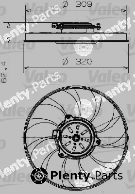 Valeo 696003 — Fan, engine cooling