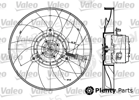 Valeo 698357 — Fan, engine cooling