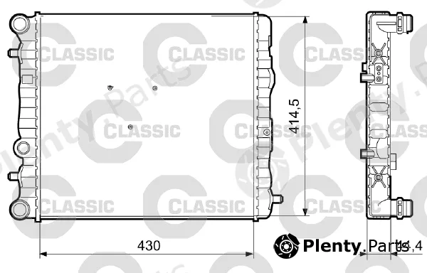 Valeo 233062 — Radiator, engine cooling VALEO CLASSIC