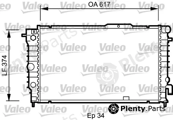 Valeo 734604 — Radiator, engine cooling