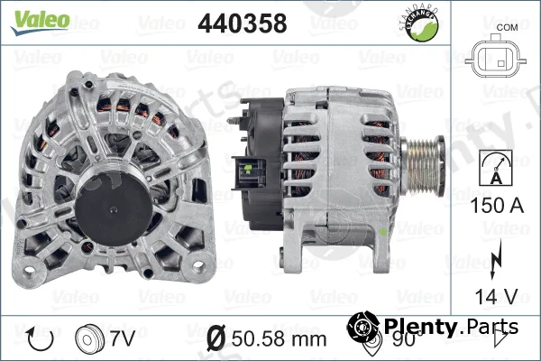 Valeo 440358 — Alternator VALEO RE-GEN REMANUFACTURED