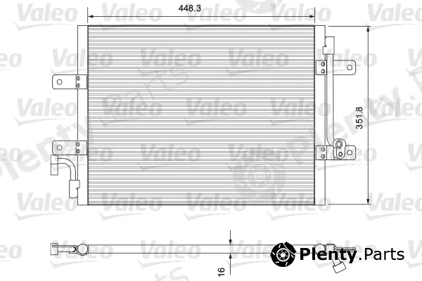 Valeo 814384 — Condenser, air conditioning