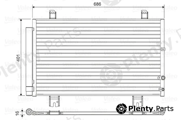 Valeo 814460 — Condenser, air conditioning