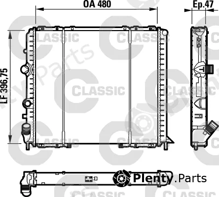 Valeo 232071 — Radiator, engine cooling VALEO CLASSIC