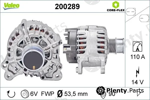 Valeo 200289 — Alternator VALEO CORE-FLEX