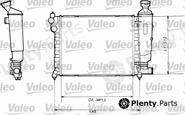 Valeo 730366 — Radiator, engine cooling