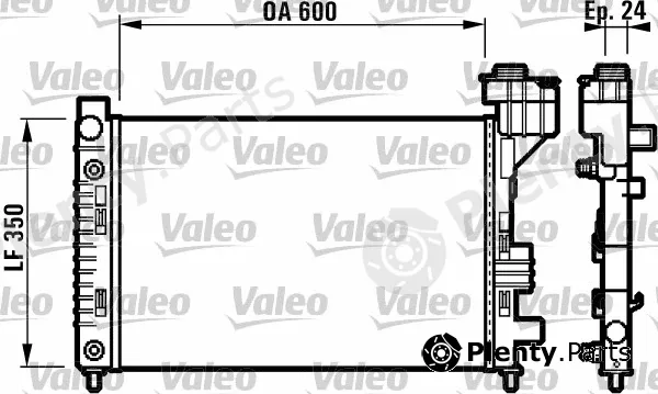 Valeo 732587 — Radiator, engine cooling