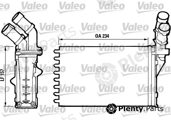Valeo 812006 — Heat Exchanger, interior heating