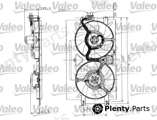 Valeo 698525 — Fan, engine cooling