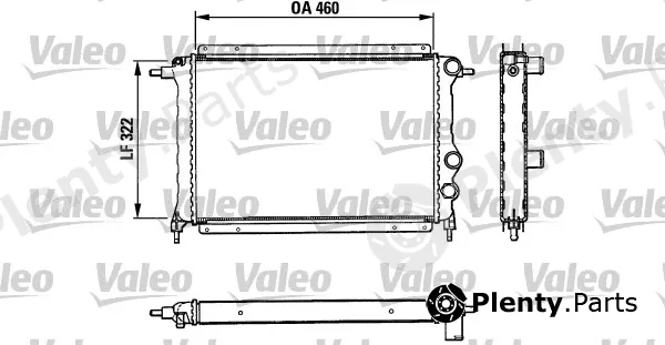 Valeo 883851 — Radiator, engine cooling