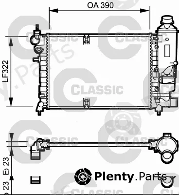Valeo 231528 — Radiator, engine cooling VALEO CLASSIC