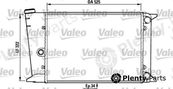 Valeo 883437 — Radiator, engine cooling