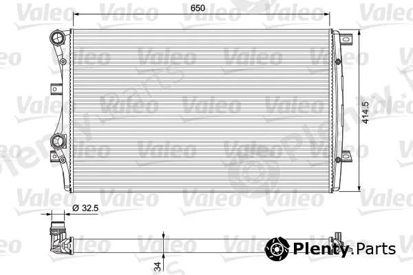 Valeo 232872 — Radiator, engine cooling VALEO CLASSIC