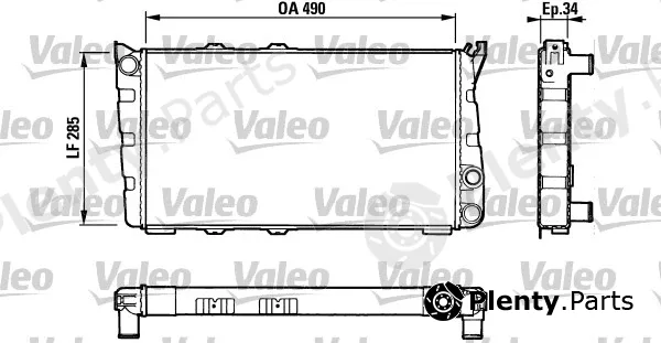 Valeo 883734 — Radiator, engine cooling