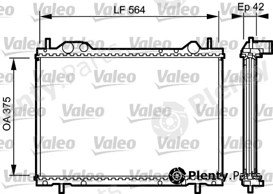 Valeo 734220 — Radiator, engine cooling