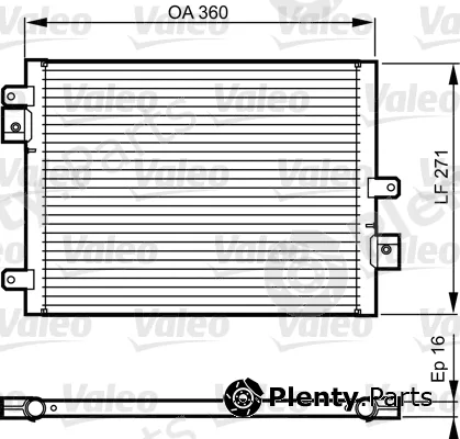 Valeo 814167 — Condenser, air conditioning