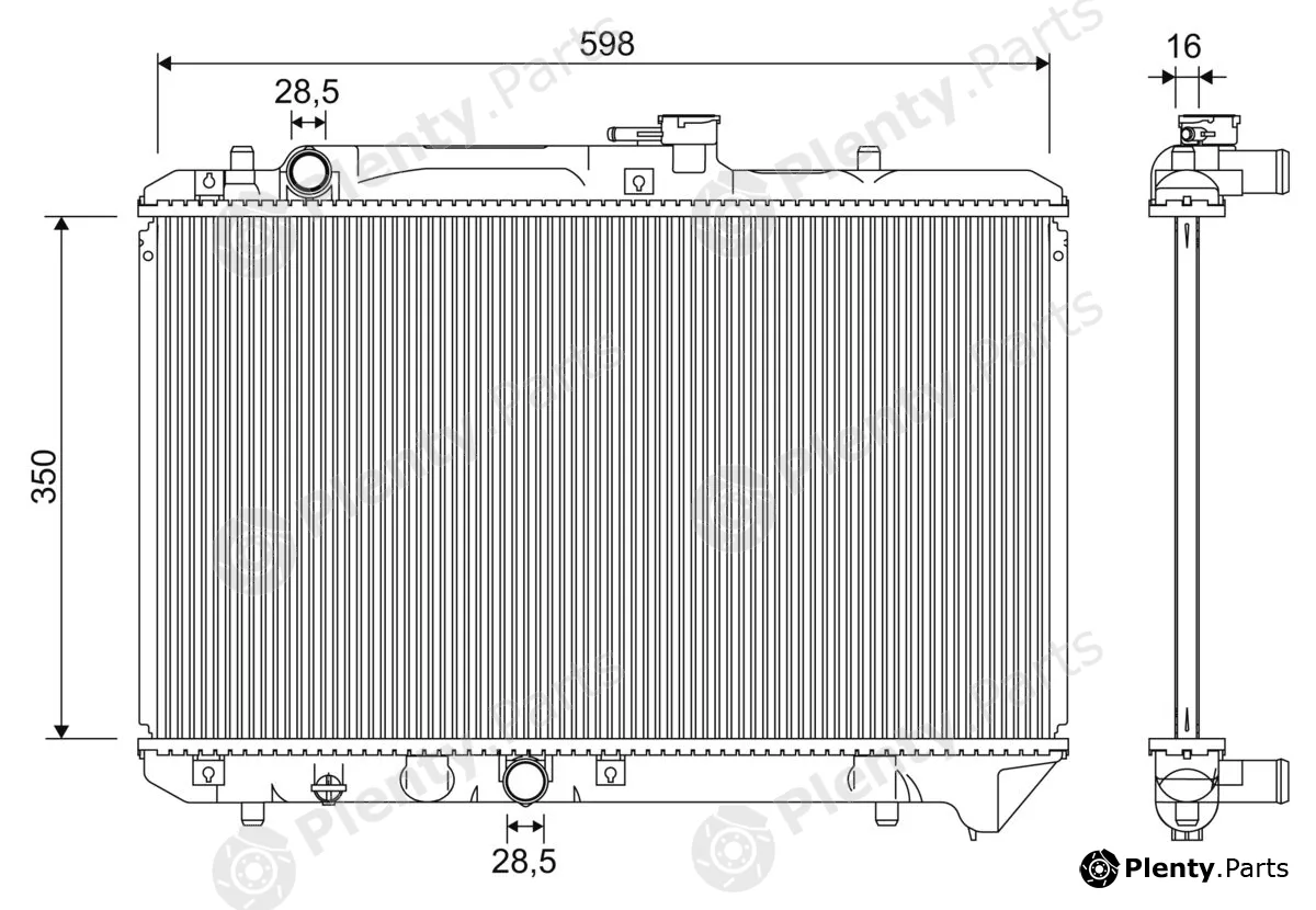 Valeo 701355 — Radiator, engine cooling