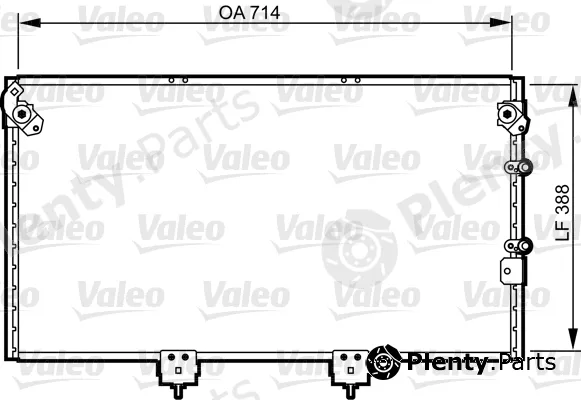 Valeo 814310 — Condenser, air conditioning
