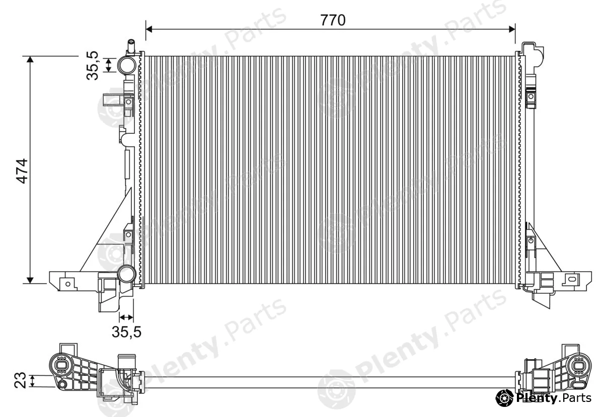 Valeo 701952 — Radiator, engine cooling