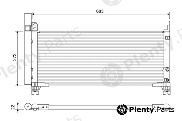 Valeo 822664 — Condenser, air conditioning