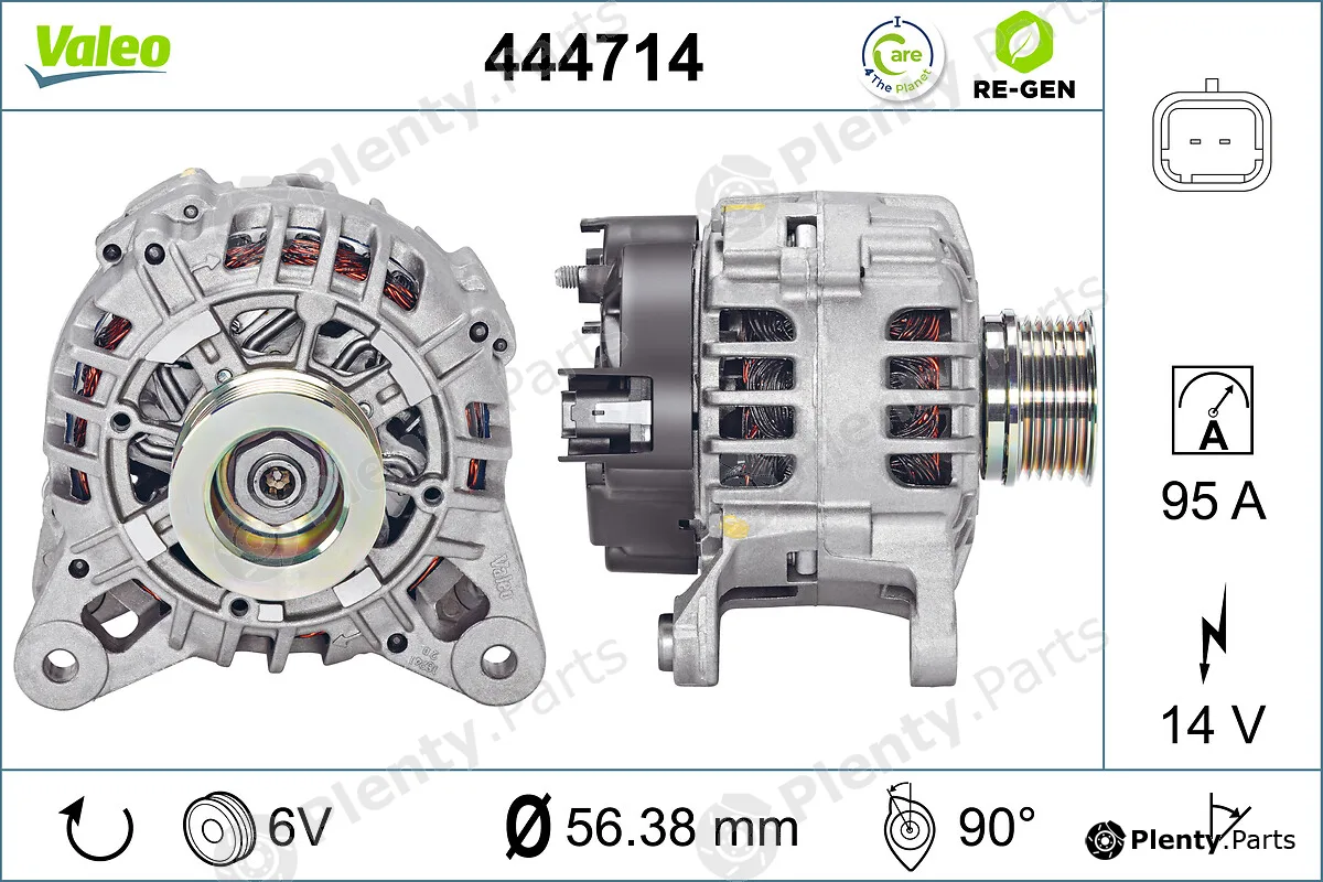 Valeo 444714 — Alternator VALEO RE-GEN REMANUFACTURED