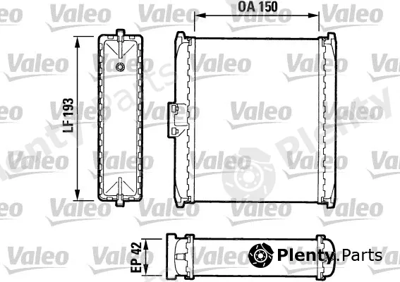 Valeo 883737 — Heat Exchanger, interior heating