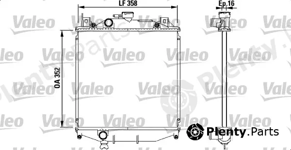 Valeo 731828 — Radiator, engine cooling