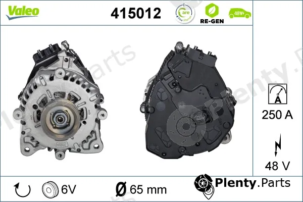Valeo 415012 — Alternator, starter VALEO RE-GEN REMANUFACTURED