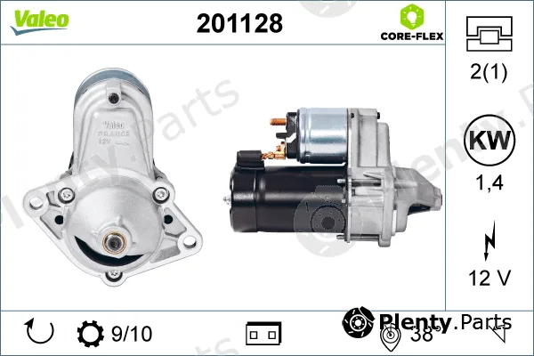Valeo 201128 — Starter VALEO CORE-FLEX