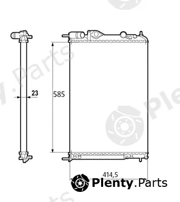 Valeo 232316 — Radiator, engine cooling VALEO CLASSIC