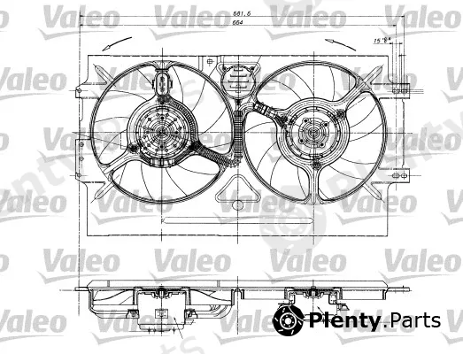 Valeo 698322 — Fan, engine cooling