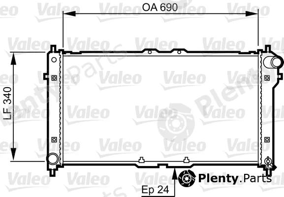 Valeo 731466 — Radiator, engine cooling