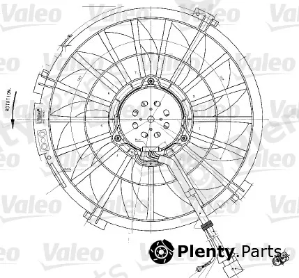 Valeo 698542 — Fan, engine cooling
