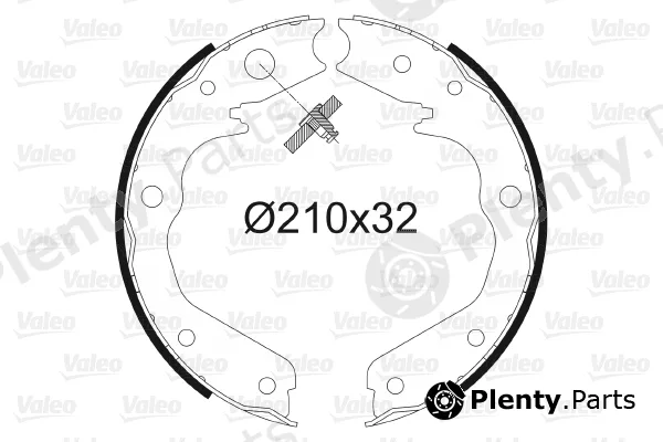 Valeo 564009 — Brake Shoe Set, parking brake