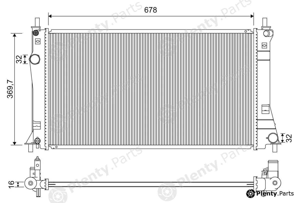 Valeo 701263 — Radiator, engine cooling