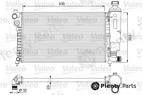 Valeo 231526 — Radiator, engine cooling VALEO CLASSIC