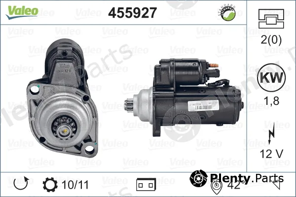 Valeo 455927 — Starter VALEO RE-GEN REMANUFACTURED