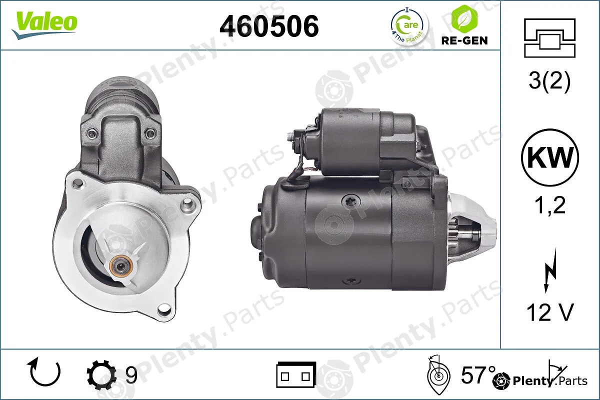 Valeo 460506 — Starter VALEO RE-GEN REMANUFACTURED