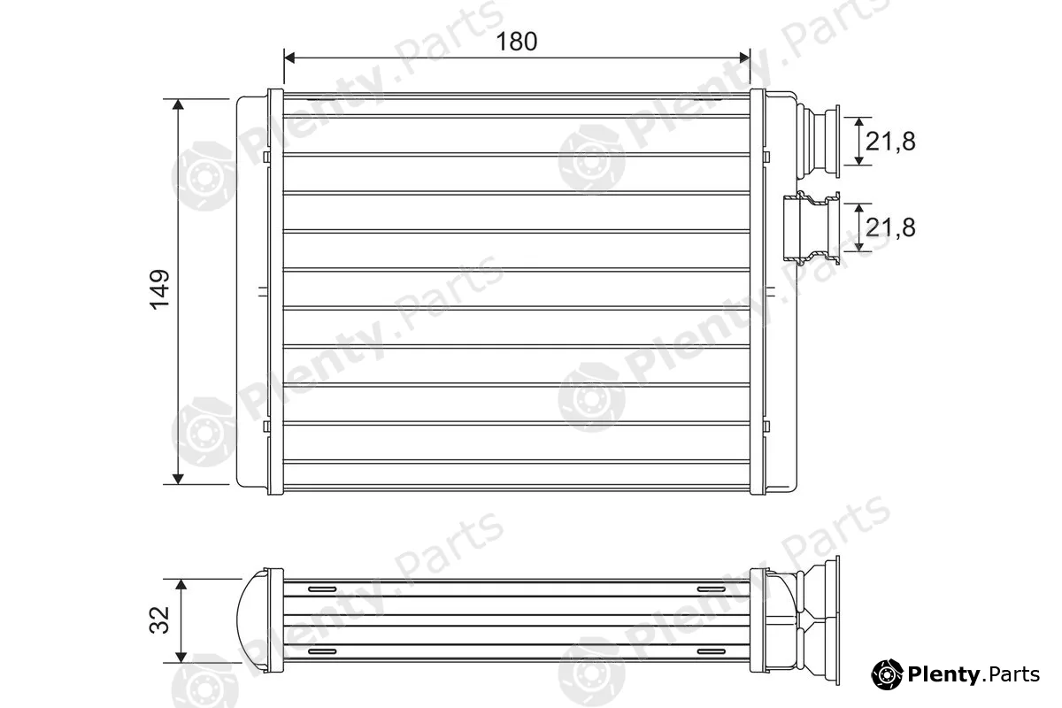 Valeo 811596 — Heat Exchanger, interior heating