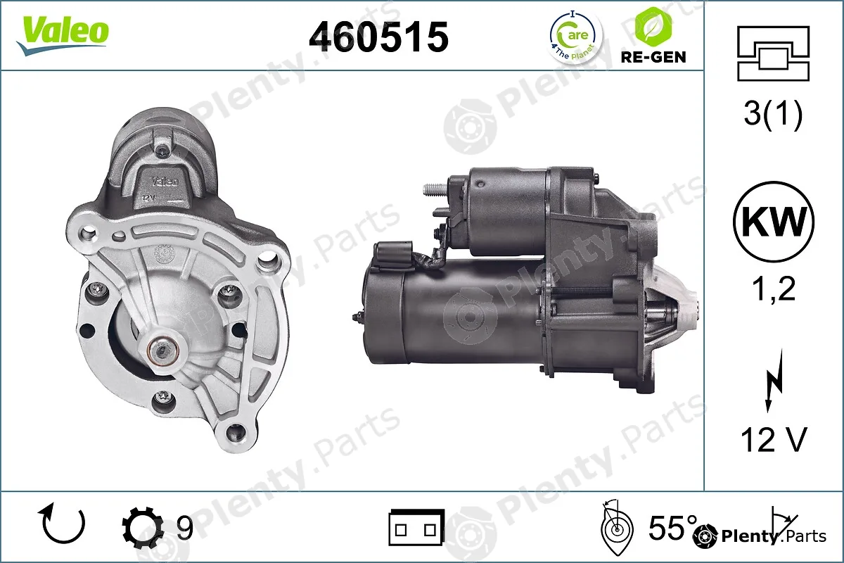 Valeo 460515 — Starter VALEO RE-GEN REMANUFACTURED
