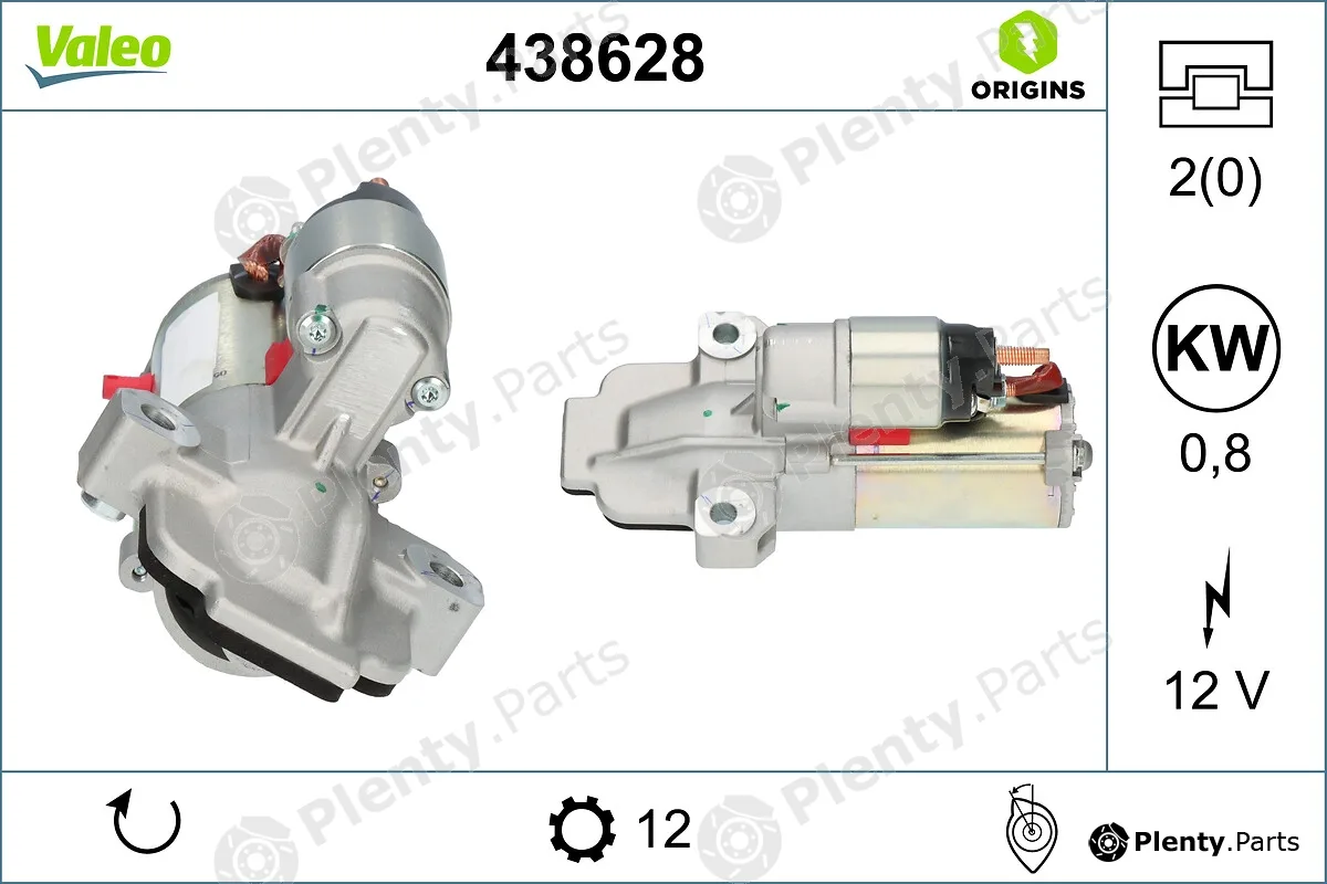 Valeo 438628 — Starter VALEO ORIGINS NEW OE TECHNOLOGY