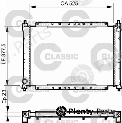 Valeo 230565 — Radiator, engine cooling VALEO CLASSIC