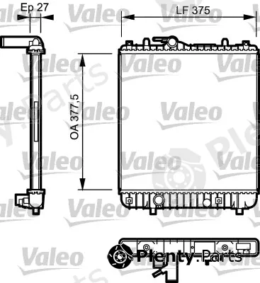 Valeo 734330 — Radiator, engine cooling