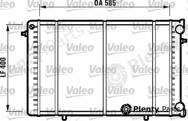 Valeo 732608 — Radiator, engine cooling
