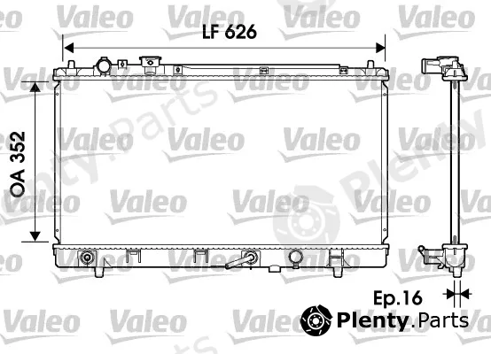 Valeo 734126 — Radiator, engine cooling