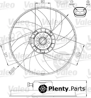 Valeo 696285 — Fan, engine cooling