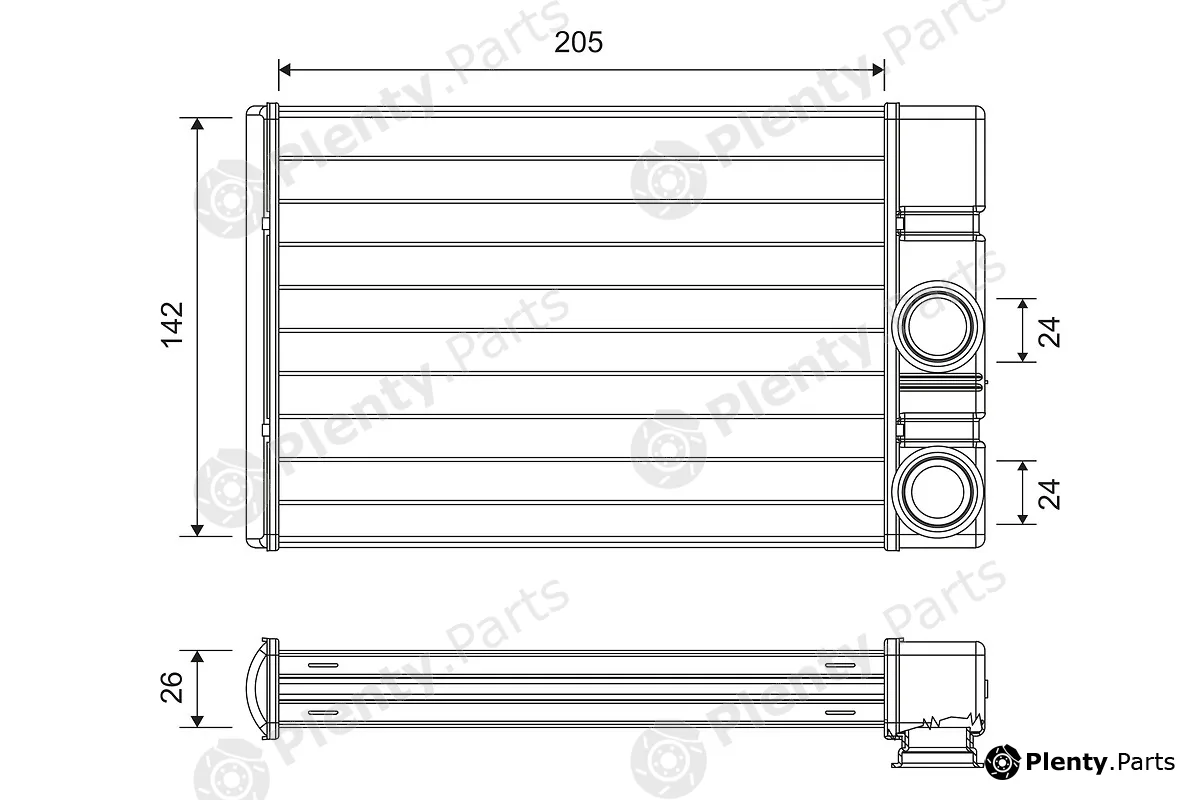 Valeo 811513 — Heat Exchanger, interior heating