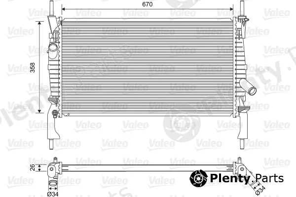 Valeo 701606 — Radiator, engine cooling
