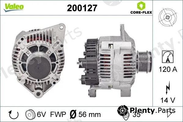 Valeo 200127 — Alternator VALEO CORE-FLEX