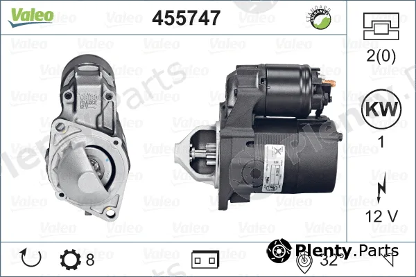 Valeo 455747 — Starter VALEO RE-GEN REMANUFACTURED